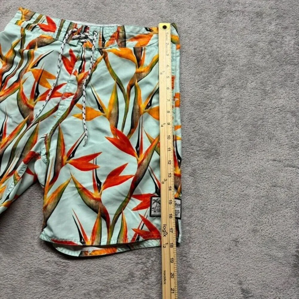 Body Glove Board Shorts Mens 31 Waist Floral Flower Plants Design‎